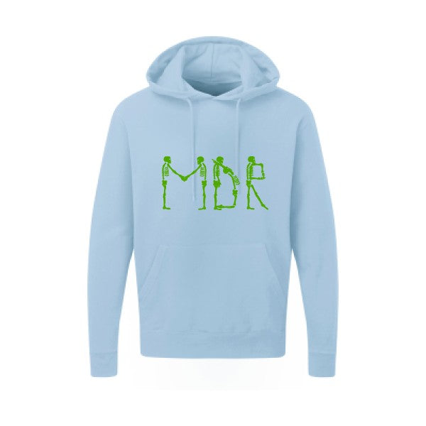 MDR |Sweat  capuche humoristique Vert pomme 