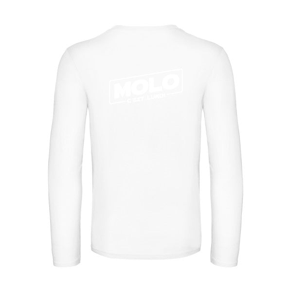 molo c est lundi - t shirt- manches- longues- original- humour- White impression Dos