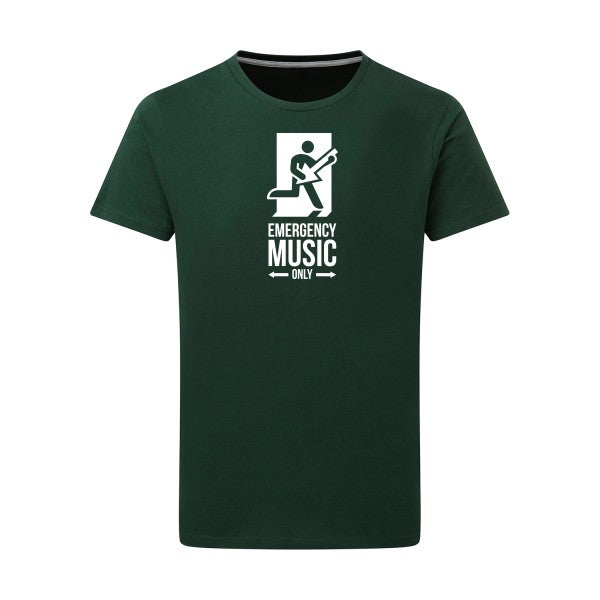 EMERGENCY Blanc -Flex Blanc sur T-shirt SG  Bottle Green  2XL