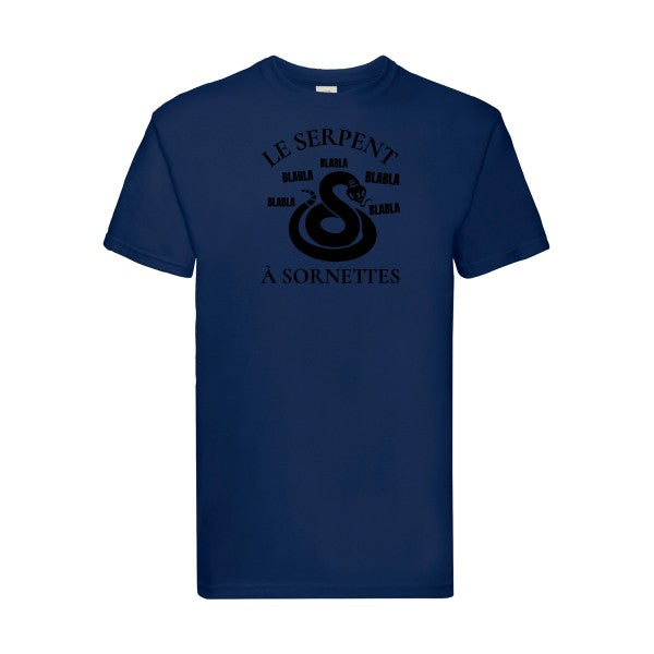 T-shirt|Serpent à Sornettes |Noir  |Fruit of the loom 205  G