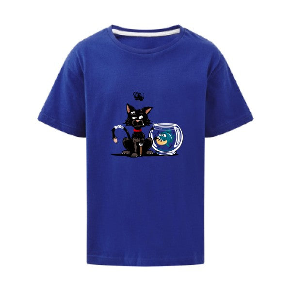 Le piranha et le chat SG - Kids T-shirt enfant Royal Blue Taille 152 (11-12/2XL)