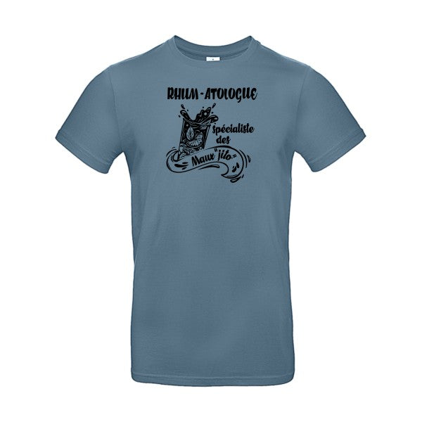 Rhum-atologue flex noir B&C - E190 T-shirt|Stone Blue||2XL