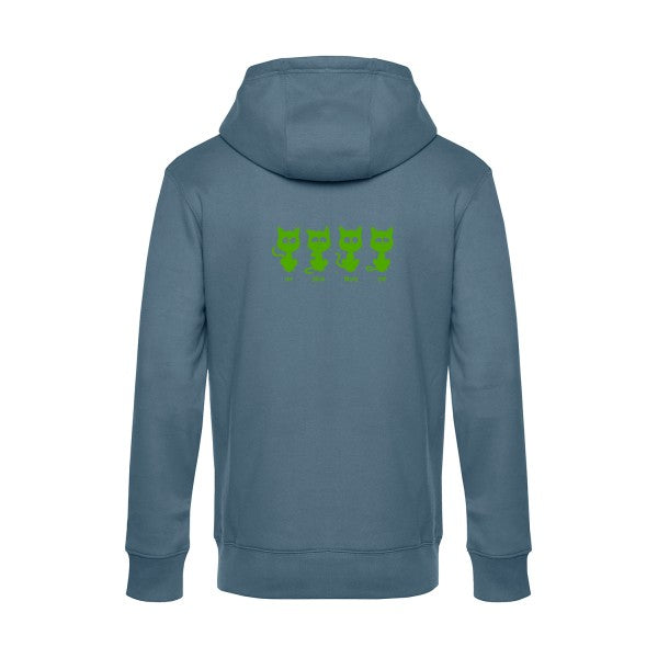 sweat à capuche homme original un deux trois cat