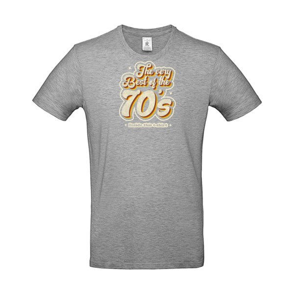 T-shirt humour original 70S T Shirt couleur Sport Grey