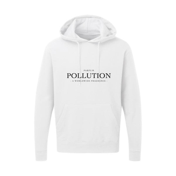 Parfum POLLUTION Noir |Sweat capuche imprimé homme