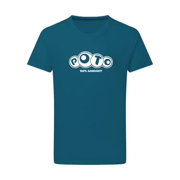 Poto Blanc -Flex Blanc sur T-shirt SG  Petrol  2XL