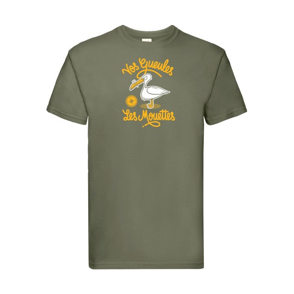 Vos gueules les mouettes Fruit of the loom 205 g/m² T-shirt/ classic olive