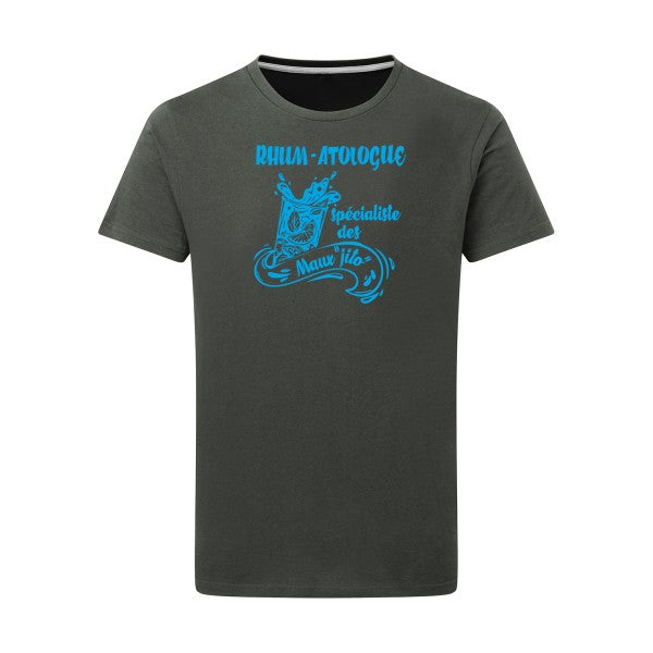 Rhum-atologue - Flex bleu clair Tshirt original Charcoal  5XL