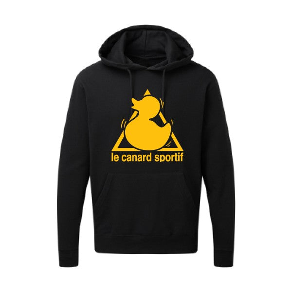 Canard Sportif jaune Or |Sweat capuche imprimé homme