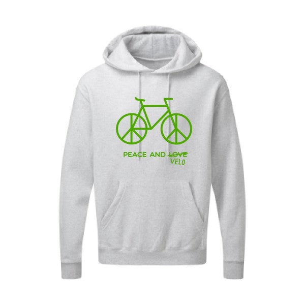 Peace and vélo Vert pomme SG - Hooded Sweatshirt Sweat capuche