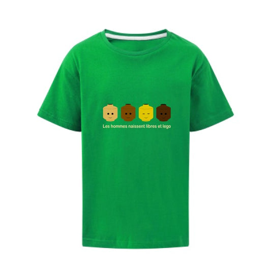 libre et légo SG - Kids T-shirt enfant Kelly Green Taille 140 (9-10/XL)