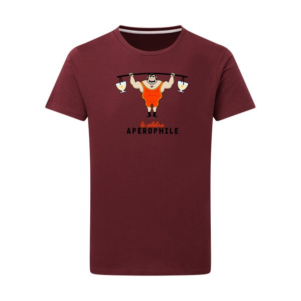 T-shirt homme APEROPHILE - T-shirt humoristique pour les amateurs d’apéro Burgundy 2XL