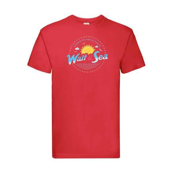 Wait & Sea Fruit of the loom 205 g/m² T-shirt/ Red