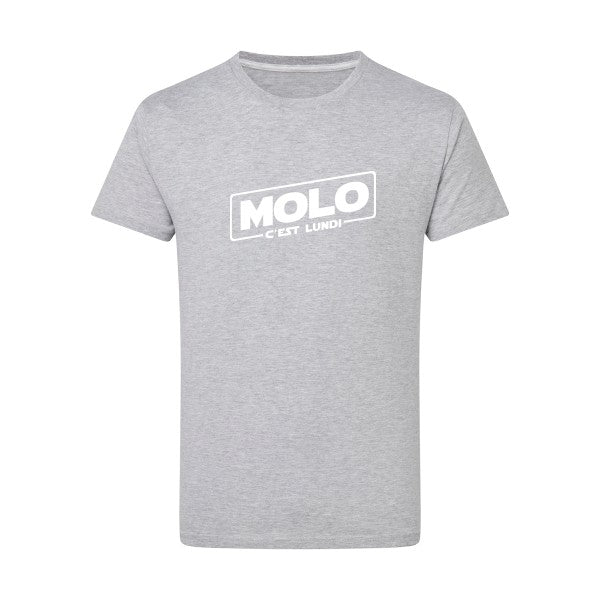 Molo c'est lundi Blanc -Flex Blanc sur T-shirt SG  Light Oxford  5XL