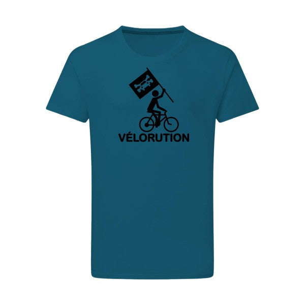 Vélorution - Flex noir Tshirt original Petrol  2XL