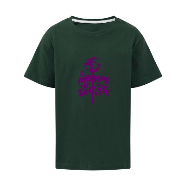 Le Monde part en Sucette Flex Violet SG - Kids T-shirt enfant Bottle Green Taille 152 (11-12/2XL)