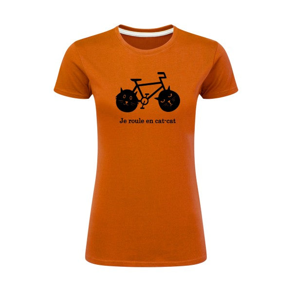 cat-cat bike | Noir |T shirt original femme|SG