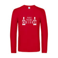 veni vidi whisky - t shirt- manches- longues- original- humour- Red impression Face