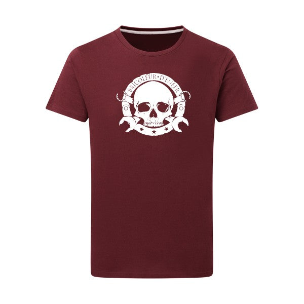 bricoleur d'enfer - Flex Blanc Tshirt original Burgundy  2XL