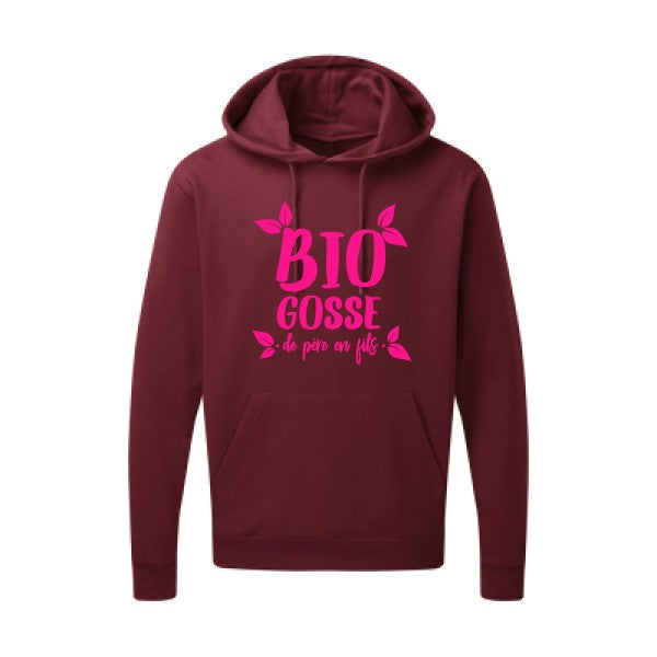 BIO GOSSE  Rose Fluo SG - Hooded Sweatshirt Sweat capuche