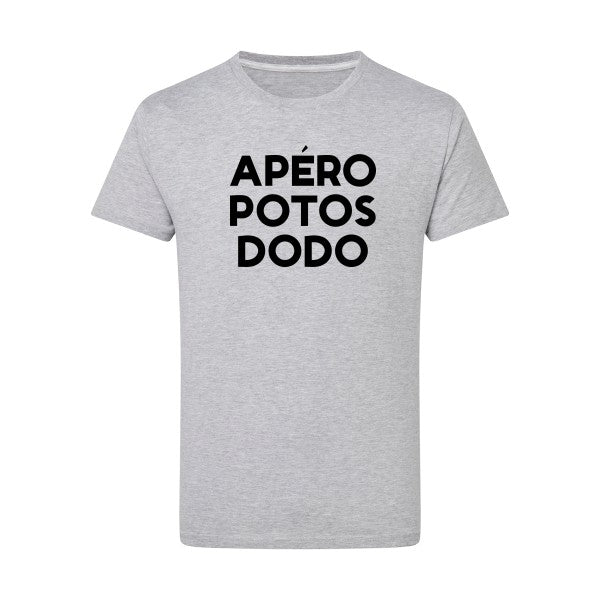 Apéro Potos Dodo  - Flex noir Tshirt original Light Oxford  5XL