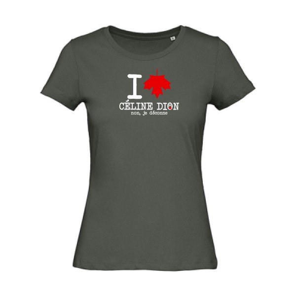 I-loVe-Celine- - t-shirt original femme Millennial Khaki