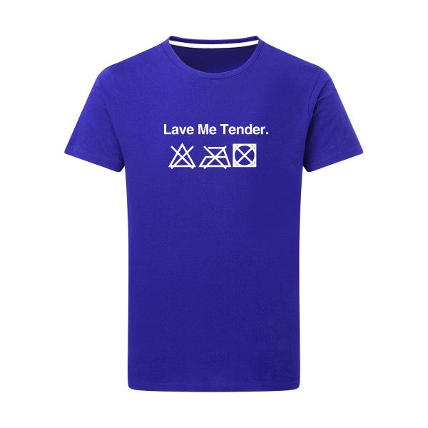 Lave Me True Blanc -Flex Blanc sur T-shirt SG  Royal Blue  5XL