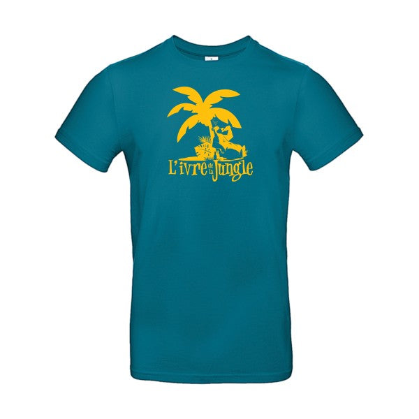 L'ivre de la jungleFlex jaune or - E190 T-shirt|Diva Blue||2XL