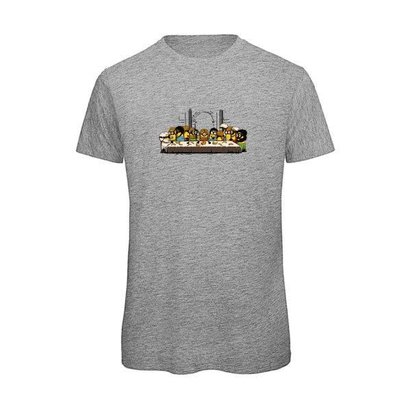 T-shirt humour original le dernier repas T Shirt couleur Sport Grey