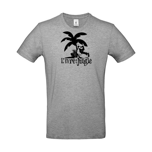 L'ivre de la jungleFlex noir - E190 T-shirt|Sport Grey||5XL