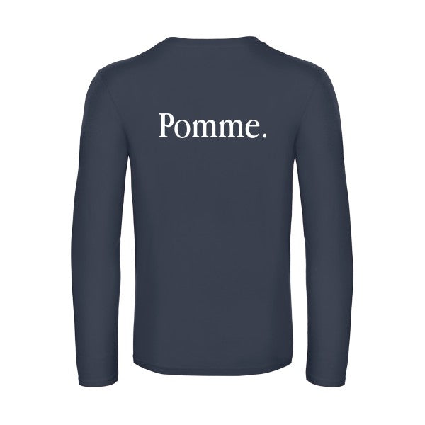 pub subliminale - t shirt- manches- longues- original- humour- Navy impression Dos