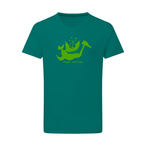 Requin marteau vert pomme -Flex vert pomme sur T-shirt SG  Emerald Green  2XL