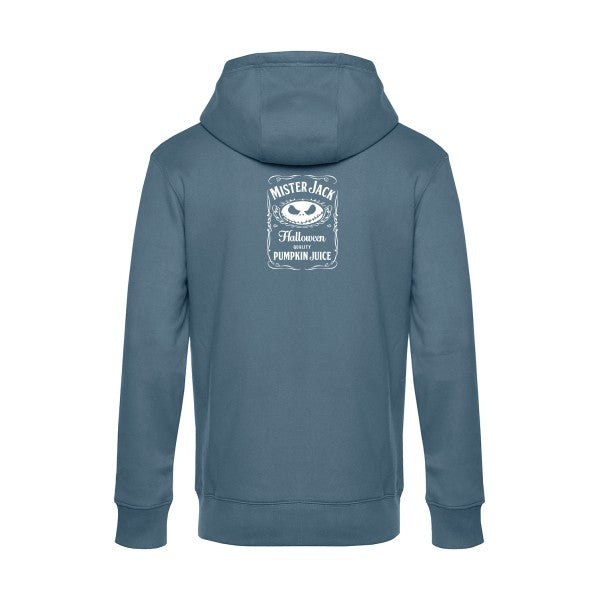 MisterJack sweat shirt original nordic blue flex Blanc impression Dos