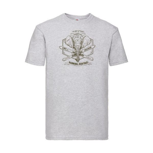 Hannibal Heritage Fruit of the loom 205 g/m² T-shirt/ heather grey