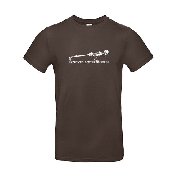 POMPES FUNÈBRES |E190 T-shirt|Brown||2XL