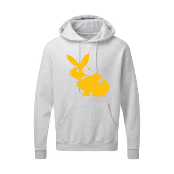 hot  |Sweat  capuche humoristique jaune Or 