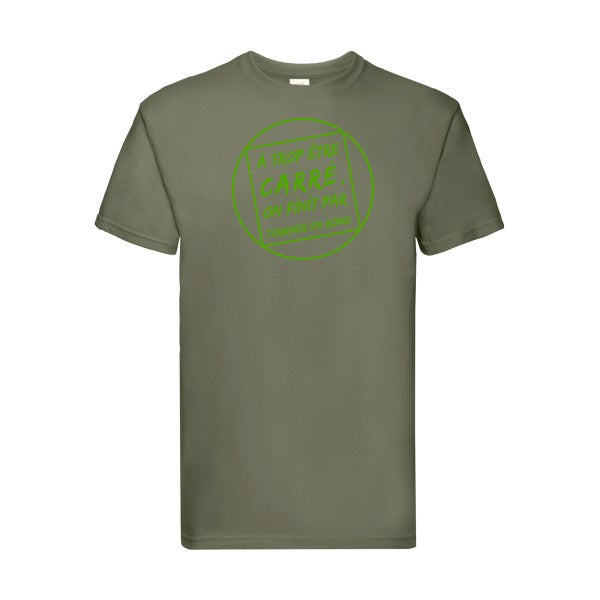 T-shirt|Cercle vicieux |Vert pomme|Fruit of the loom 205  G