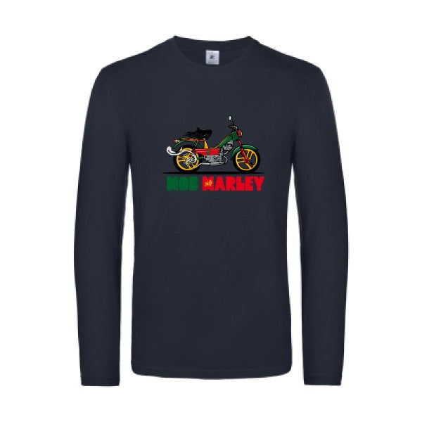 mob-marley-t-shirt-manches-longues-original-humour -Navy
