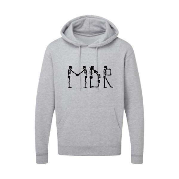 MDR |Sweat  capuche humoristique noir 