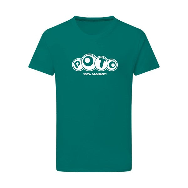 Poto Blanc -Flex Blanc sur T-shirt SG  Emerald Green  2XL