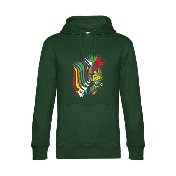 Anticonformiste- Sweat à capuche original Bottle Green - RueDuTeeshirt
