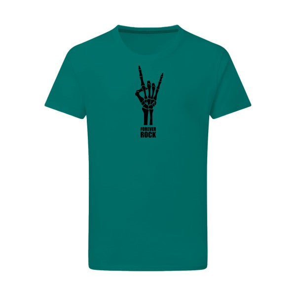 Forever Rock !!! - Flex noir Tshirt original Emerald Green  2XL