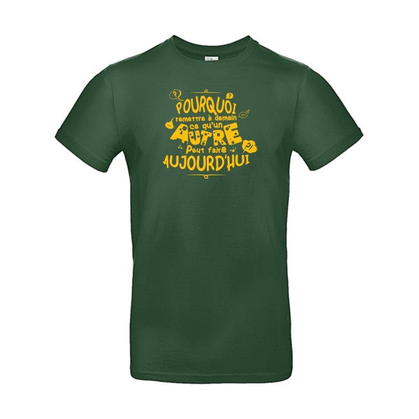 L'art de déléguerFlex jaune or - E190 T-shirt|Bottle Green||2XL