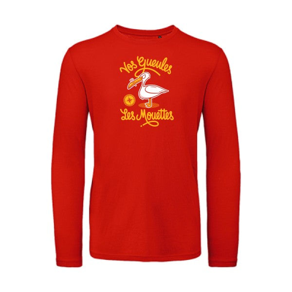 Vos gueules les mouettes | T-shirt original LSL Fire Red 2XL