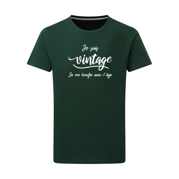 Je suis vintage  - Flex Blanc Tshirt original Bottle Green  2XL