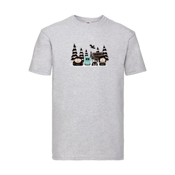 North Park Fruit of the loom 205 g/m² T-shirt/ heather grey