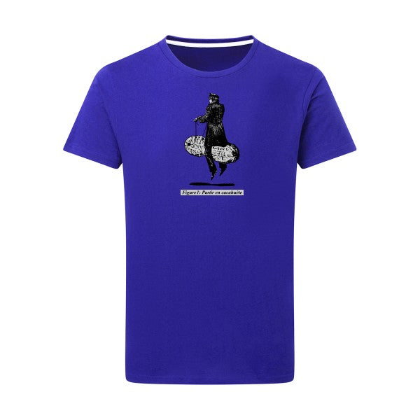 T-shirt homme Partir en cacahuète - T-shirt humoristique et absurde Royal Blue 5XL