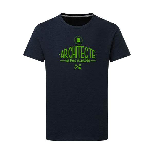 Architecte de bac à sable vert pomme -Flex vert pomme sur T-shirt SG  Navy  5XL