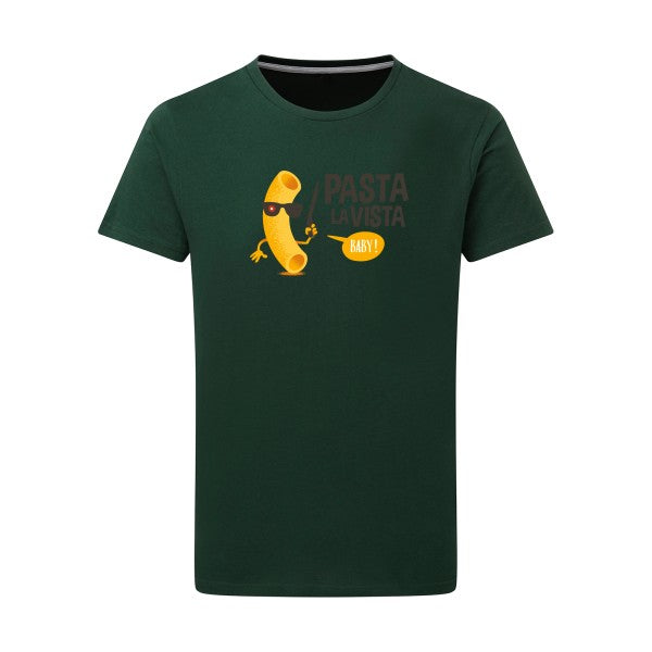 T-shirt homme Pasta la vista - T-shirt humoristique pour les amateurs de pâtes Bottle Green L