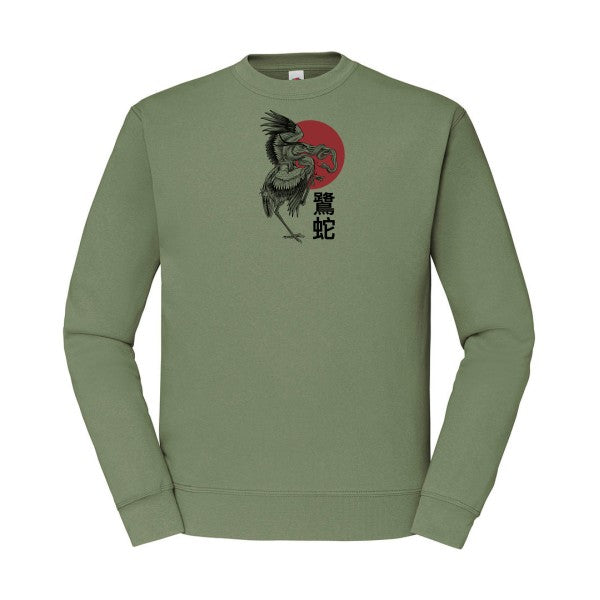 Le héron et le serpent  Fruit of the loom 280 g/m² Sweat shirt